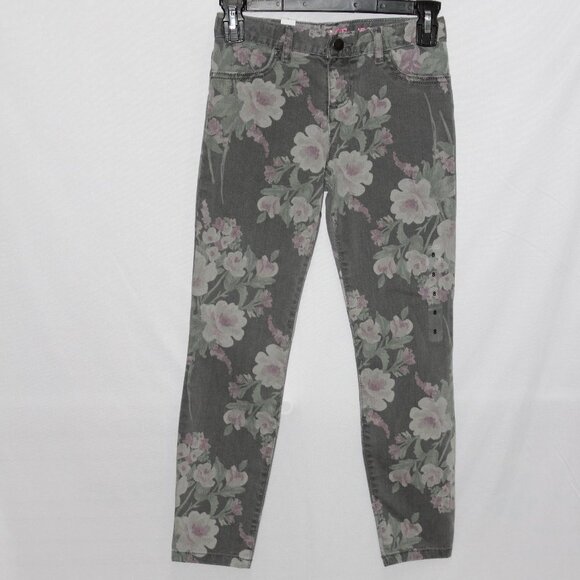 The Children's Place Other - The Children's Place Gray Floral Jeggings